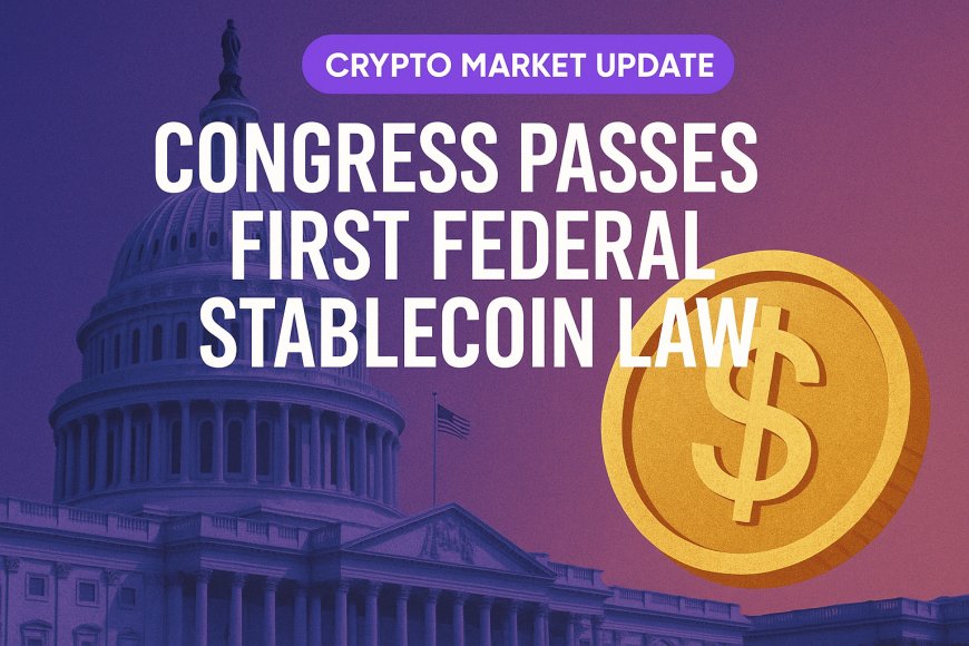 Historic Crypto Milestone: Congress Approves First-Ever Federal Stablecoin Regulation